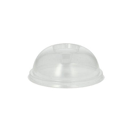 PAPSTAR 100 Dom-Deckel, PLA "pure" rund Ø 9,5 cm · 4,5 cm glasklar