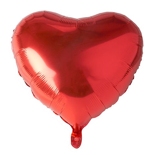 PAPSTAR Folienluftballon Herz rot, Ø 45 cm, ideal für Feiern | Beutel (1 Stück)