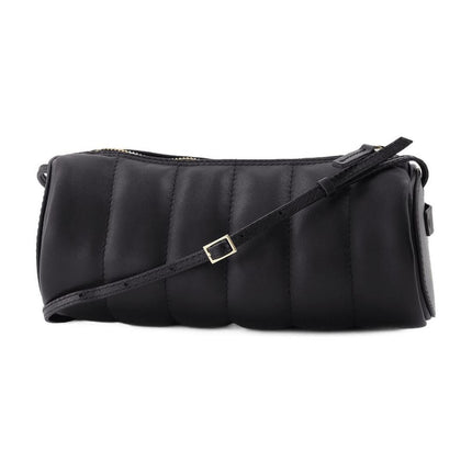 Tasche Padded Cylinder aus schwarzem Leder