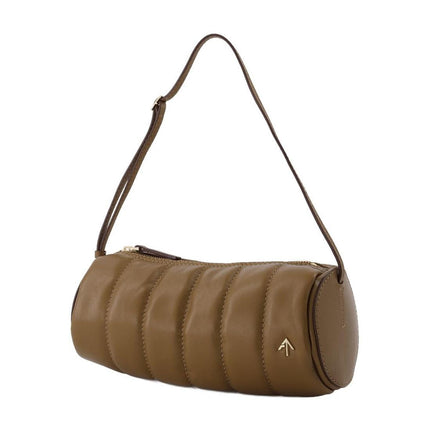 Tasche Padded Cylinder aus braunem Leder