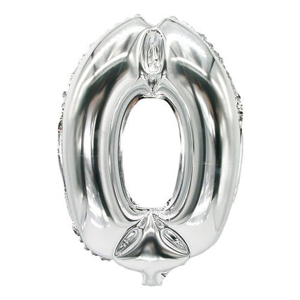 PAPSTAR Folienluftballon 35 cm x 20 cm silber