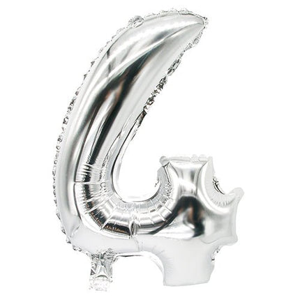 PAPSTAR Folienluftballon 35 cm x 20 cm silber