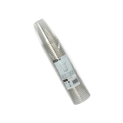 Starpak 40 Trinkbecher "Hurricane", PET 0,2 l Ø 7,8 cm · 9,7 cm glasklar | Folie (40 Stück)