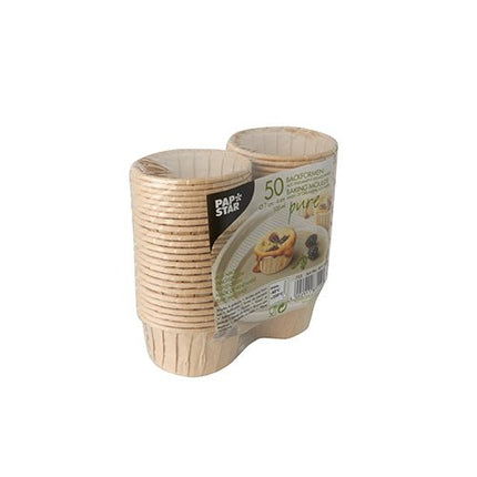 PAPSTAR 50 Backformen "pure" braun