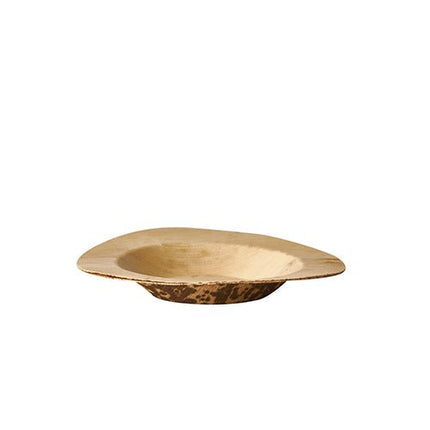 PAPSTAR Fingerfood Teller rund, Bambus "pure", Ø 9 cm, 1,3 cm | Schrumpffolie (50 Stück)