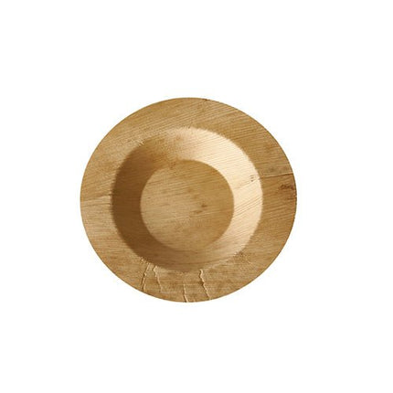 PAPSTAR Fingerfood Teller rund, Bambus "pure", Ø 9 cm, 1,3 cm | Schrumpffolie (50 Stück)
