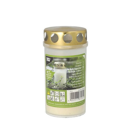PAPSTAR Öl-Licht T3, 100 % Pflanzenfett, weiß mit Golddeckel | Packung (1 Stück)