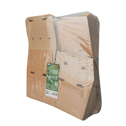 PAPSTAR 50 Pommes-Frites-Boxen, Pappe "pure" braun "100% Fair"