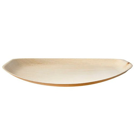 PAPSTAR Palmblatt Tabletts "pure" oval, 37x25 cm, umweltfreundlich | Schrumpffolie (25 Stück)