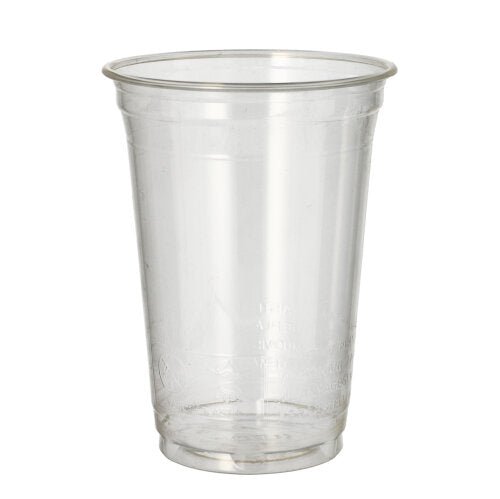 PAPSTAR Kaltgetränkebecher PLA "pure", glasklar, Ø 9,5 cm, 12,7 cm | Folie (65 Stück)
