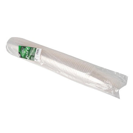 PAPSTAR Kaltgetränkebecher PLA "pure", glasklar, Ø 9,5 cm, 12,7 cm | Folie (65 Stück)