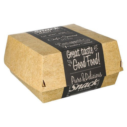 PAPSTAR 50 Burgerboxen, Pappe "pure" "Good Food"