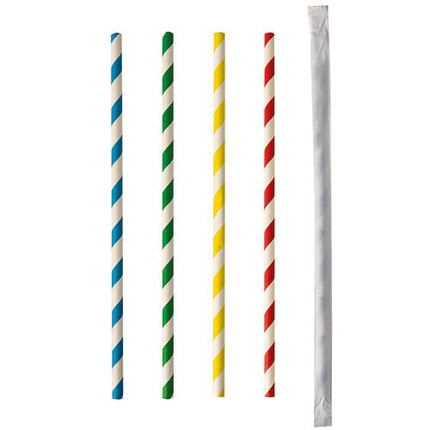 PAPSTAR 100 Trinkhalme, Papier Ø 6 mm