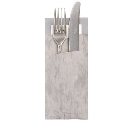PAPSTAR 520 Bestecktaschen 20 cm x 8,5 cm 33 x 33 cm 2-lag. mit passender Serviette