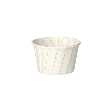 PAPSTAR Dressingbecher rund, 6,6 cm, weiß, Papier "pure" | Folie (100 Stück)