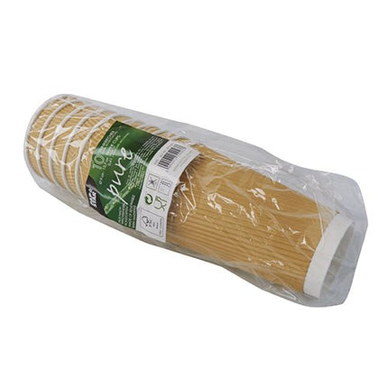 PAPSTAR Trinkbecher Pappe, Ø 9 cm, 13,7 cm hoch, Ripple Wall | Folie (10 Stück)