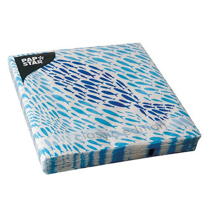 PAPSTAR 20 Servietten, 33 cm x 33 cm 3-lagig 1/4-Falz Design Set 6