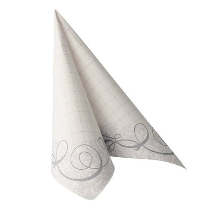 PAPSTAR 50 Servietten "ROYAL Collection" 1/4-Falz 40 x 40 cm grau