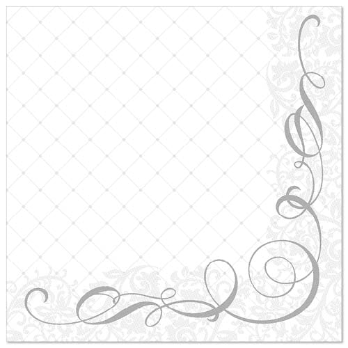 PAPSTAR 50 Servietten "ROYAL Collection" 1/4-Falz 40 x 40 cm grau