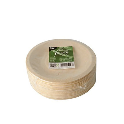 PAPSTAR 50 Fingerfood - Teller, Holz "pure"