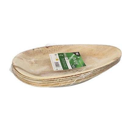 PAPSTAR 6 Teller, Palmblatt "pure" oval