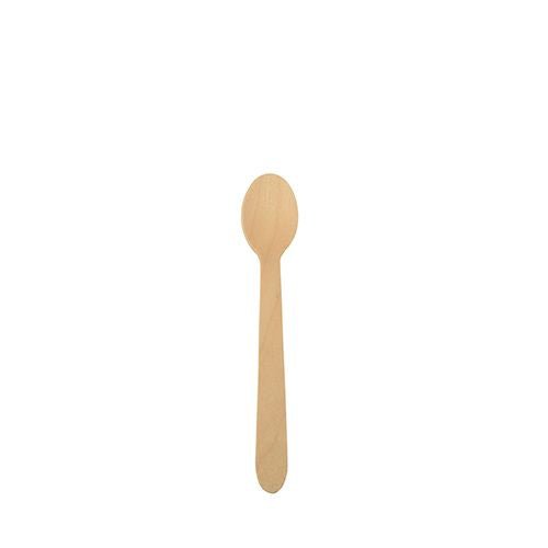 PAPSTAR Kaffeelöffel aus Holz "pure", 11 cm, umweltfreundlich | Beutel (25 Stück)
