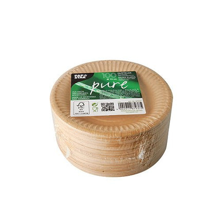 PAPSTAR 100 Teller, Pappe "pure" rund
