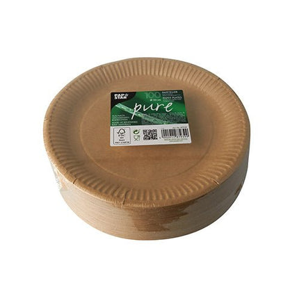 PAPSTAR 100 Teller, Pappe "pure" rund