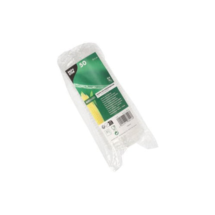 PAPSTAR Deckel für Portionsbecher, rund Ø 6 cm, transparent, PLA "pure" | Schrumpffolie (50 Stück)