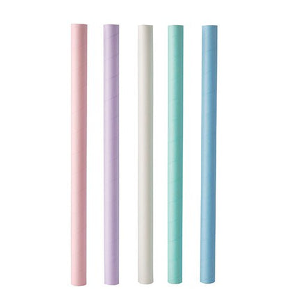 PAPSTAR Bubble Tea Halme aus Papier, Ø 12 mm, 20 cm, bunt sortiert | Folie (200 Stück)