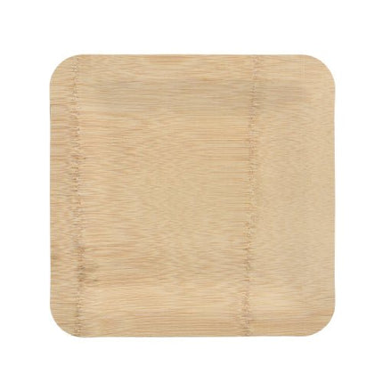 PAPSTAR 10 Teller, Bambus "pure" eckig