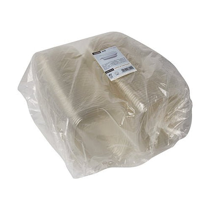Starpak 50 Feinkost- und Salatschalen mit Klappdeckel, R-PET glasklar oval