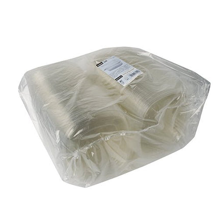 Starpak 50 Feinkost- und Salatschalen mit Klappdeckel, R-PET glasklar oval