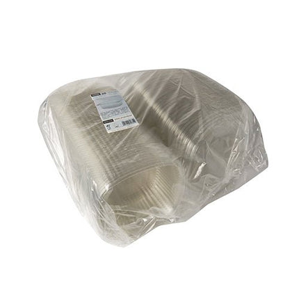 Starpak 50 Feinkost- und Salatschalen mit Klappdeckel, R-PET glasklar oval