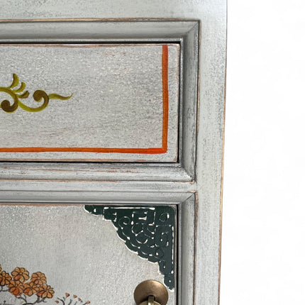 Vintage Asia Chinesisches Nachtkästchen Nachttisch "Vintagefog" - Art. 35191-12