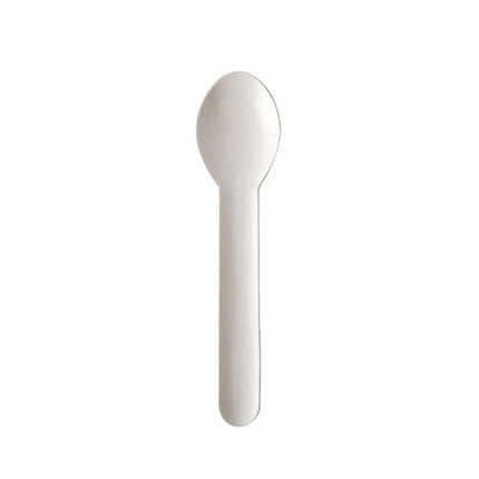 PAPSTAR Kaffeelöffel aus Papier "pure" 13 cm, weiß, umweltfreundlich | Faltschachtel (100 Stück)