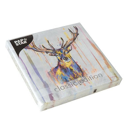 PAPSTAR 20 Servietten, 33 cm x 33 cm 3-lagig 1/4-Falz Design Set 5