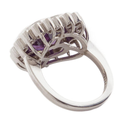 Ring N-Dia Heart 3 aus violett/Silber mit Rhodium beschichtet