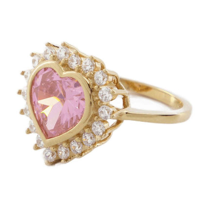 Ring N-Dia Heart 1 aus rosa/Silber  vergoldet