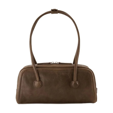 Soft Boston Ew Schultertasche - Margesherwood - Leder - Braun