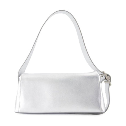 Folder Brot Schultertasche - Osoi - Leder - Silber