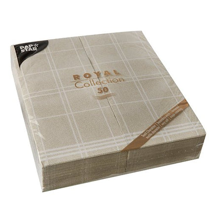 PAPSTAR 50 Servietten "ROYAL Collection" 1/6-Falz 48 cm x 33 cm "Kitchen Craft"