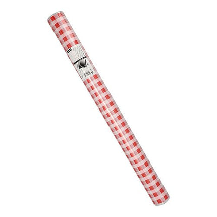 Starpak Tischdecke, Folie 50 m x 80 cm rot "Karo" | Folie (1 Rolle)