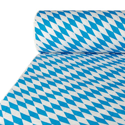 PAPSTAR Papiertischtuch Damastprägung, Bayrisch Blau, 50 m x 1 m | Karton (1 Rolle)