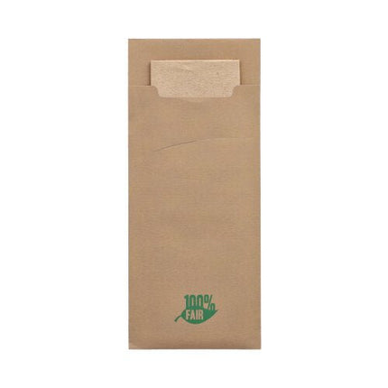PAPSTAR 520 Bestecktaschen 20 cm x 8,5 cm 33 x 33 cm 2-lag. mit passender Serviette