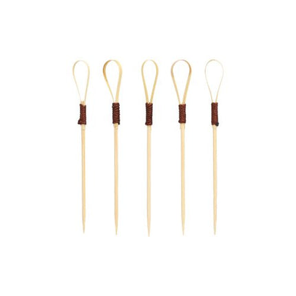 PAPSTAR Fingerfood Picker 10 cm "Loop", ideal für Snacks und Fingerfood | Beutel (40 Stück)