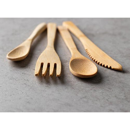 PAPSTAR Bambus Löffel "pure" 16,5 cm, umweltfreundlich und stabil | Beutel (10 Stück)