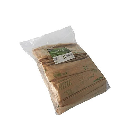 PAPSTAR 50 Bestecksets, Holz "pure" mit Serviette in Papierbeutel