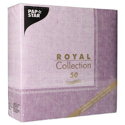 PAPSTAR 50 Servietten "ROYAL Collection" 1/4-Falz 40 x 40 cm fuchsia