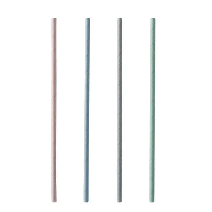 PAPSTAR Trinkhalme aus Papier, 21 cm, farbig sortiert, Ø 6 mm | Folie (200 Stück)